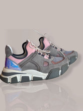 Salvatore Ferragamo Grey and pink sneakers 6